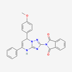 2-[7-(4-methoxyphenyl)-5-phenyl-3,7-dihydro[1,2,4]triazolo[1,5-a]pyrimidin-2-yl]-1H-isoindole-1,3(2H)-dione