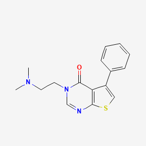 3-[2-(dimethylamino)ethyl]-5-phenylthieno[2,3-d]pyrimidin-4(3H)-one