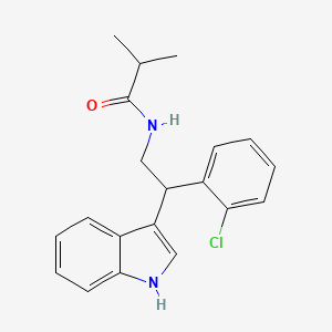 N-[2-(2-chlorophenyl)-2-(1H-indol-3-yl)ethyl]-2-methylpropanamide