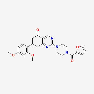 7-(2,4-dimethoxyphenyl)-2-[4-(furan-2-ylcarbonyl)piperazin-1-yl]-7,8-dihydroquinazolin-5(6H)-one