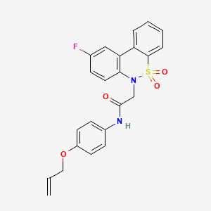 N-[4-(allyloxy)phenyl]-2-(9-fluoro-5,5-dioxido-6H-dibenzo[c,e][1,2]thiazin-6-yl)acetamide