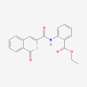 ethyl 2-{[(1-oxo-1H-isothiochromen-3-yl)carbonyl]amino}benzoate