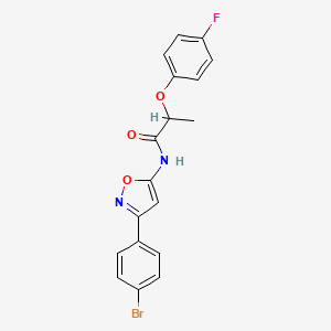 N-[3-(4-bromophenyl)-1,2-oxazol-5-yl]-2-(4-fluorophenoxy)propanamide