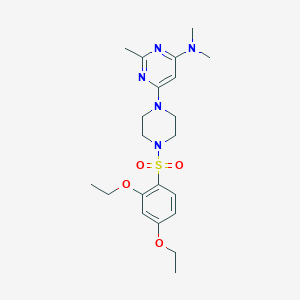 molecular formula C21H31N5O4S B11330886 6-[4-(2,4-Diethoxybenzenesulfonyl)piperazin-1-YL]-N,N,2-trimethylpyrimidin-4-amine 