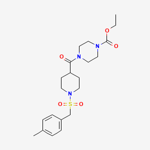 Ethyl 4-({1-[(4-methylbenzyl)sulfonyl]piperidin-4-yl}carbonyl)piperazine-1-carboxylate