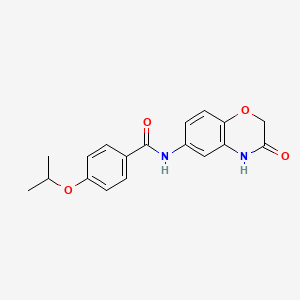 N-(3-oxo-3,4-dihydro-2H-1,4-benzoxazin-6-yl)-4-(propan-2-yloxy)benzamide