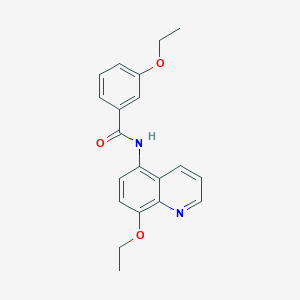 molecular formula C20H20N2O3 B11330987 3-ethoxy-N-(8-ethoxyquinolin-5-yl)benzamide 