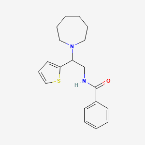 N-[2-(azepan-1-yl)-2-(thiophen-2-yl)ethyl]benzamide