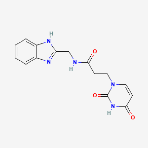 N-(1H-benzimidazol-2-ylmethyl)-3-(2,4-dioxo-3,4-dihydropyrimidin-1(2H)-yl)propanamide