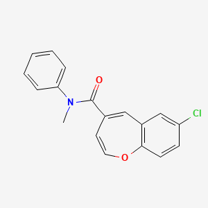 7-chloro-N-methyl-N-phenyl-1-benzoxepine-4-carboxamide