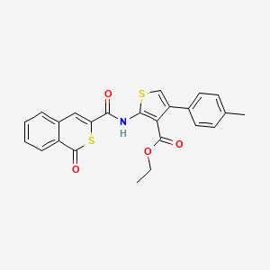 ethyl 4-(4-methylphenyl)-2-{[(1-oxo-1H-isothiochromen-3-yl)carbonyl]amino}thiophene-3-carboxylate