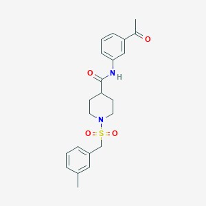 N-(3-acetylphenyl)-1-[(3-methylbenzyl)sulfonyl]piperidine-4-carboxamide