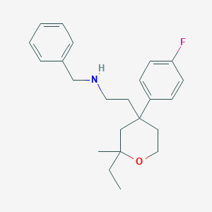 N-benzyl-2-[2-ethyl-4-(4-fluorophenyl)-2-methyltetrahydro-2H-pyran-4-yl]ethanamine