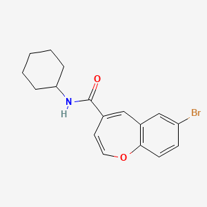 7-bromo-N-cyclohexyl-1-benzoxepine-4-carboxamide