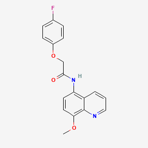 2-(4-fluorophenoxy)-N-(8-methoxyquinolin-5-yl)acetamide