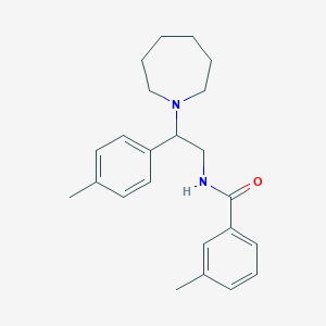 N-[2-(azepan-1-yl)-2-(4-methylphenyl)ethyl]-3-methylbenzamide