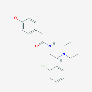 N-[2-(2-chlorophenyl)-2-(diethylamino)ethyl]-2-(4-methoxyphenyl)acetamide