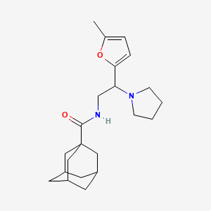 N-[2-(5-Methylfuran-2-YL)-2-(pyrrolidin-1-YL)ethyl]adamantane-1-carboxamide