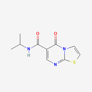 molecular formula C10H11N3O2S B11331195 5-oxo-N-(propan-2-yl)-5H-[1,3]thiazolo[3,2-a]pyrimidine-6-carboxamide 