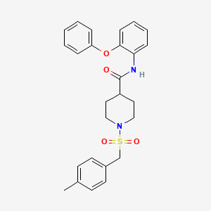 1-[(4-methylbenzyl)sulfonyl]-N-(2-phenoxyphenyl)piperidine-4-carboxamide