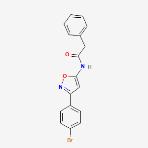 N-[3-(4-bromophenyl)-1,2-oxazol-5-yl]-2-phenylacetamide