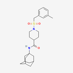 molecular formula C24H34N2O3S B11331217 N-(Adamantan-1-YL)-1-[(3-methylphenyl)methanesulfonyl]piperidine-4-carboxamide 