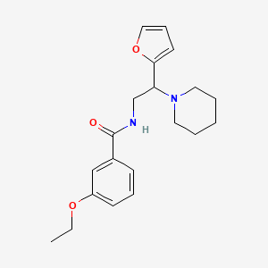 molecular formula C20H26N2O3 B11331276 3-ethoxy-N-[2-(furan-2-yl)-2-(piperidin-1-yl)ethyl]benzamide 