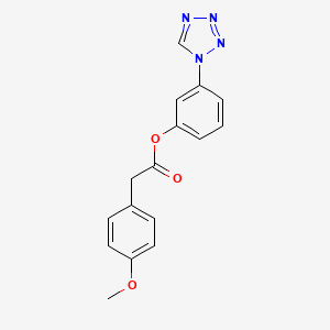 3-(1H-tetrazol-1-yl)phenyl (4-methoxyphenyl)acetate