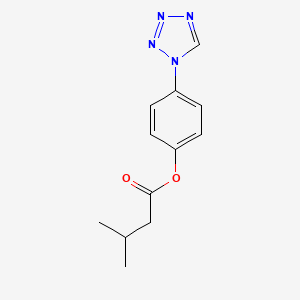 4-(1H-tetrazol-1-yl)phenyl 3-methylbutanoate