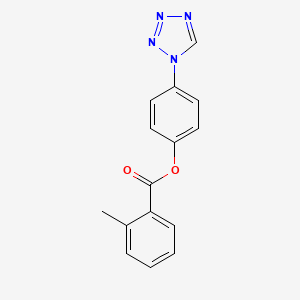 4-(1H-tetrazol-1-yl)phenyl 2-methylbenzoate