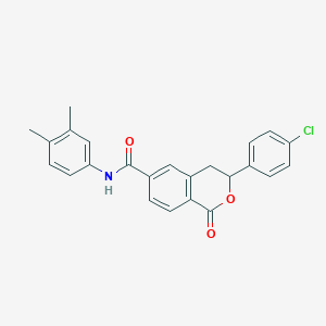 molecular formula C24H20ClNO3 B11331408 PqsR/LasR-IN-1 