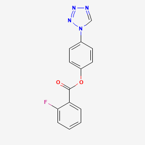 4-(1H-tetrazol-1-yl)phenyl 2-fluorobenzoate