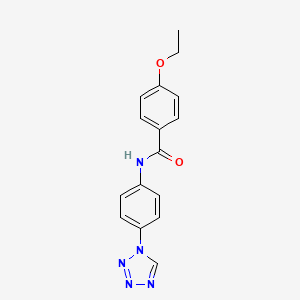 molecular formula C16H15N5O2 B11331413 4-ethoxy-N-[4-(1H-tetrazol-1-yl)phenyl]benzamide 