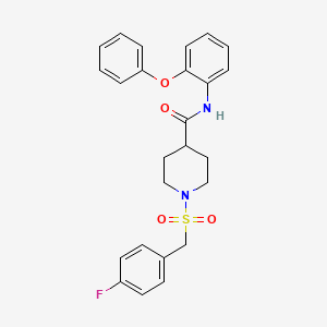 1-[(4-fluorobenzyl)sulfonyl]-N-(2-phenoxyphenyl)piperidine-4-carboxamide