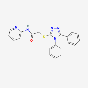 2-[(4,5-Diphenyl-4H-1,2,4-triazol-3-yl)thio]-N-2-pyridinylacetamide