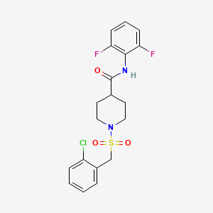 1-[(2-chlorobenzyl)sulfonyl]-N-(2,6-difluorophenyl)piperidine-4-carboxamide