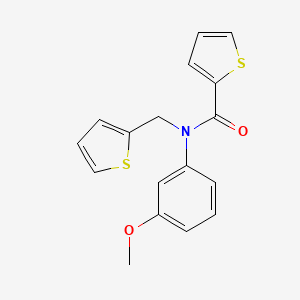 N-(3-methoxyphenyl)-N-(thiophen-2-ylmethyl)thiophene-2-carboxamide