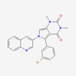 5-(3-bromophenyl)-1,3-dimethyl-6-(quinolin-3-yl)-1H-pyrrolo[3,4-d]pyrimidine-2,4(3H,6H)-dione