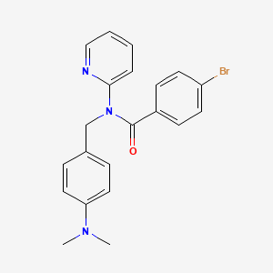 4-bromo-N-[4-(dimethylamino)benzyl]-N-(pyridin-2-yl)benzamide