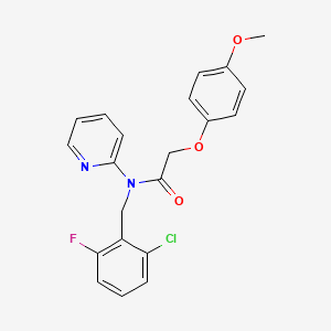 N-(2-chloro-6-fluorobenzyl)-2-(4-methoxyphenoxy)-N-(pyridin-2-yl)acetamide