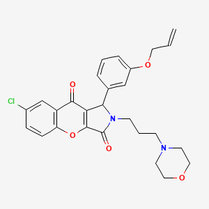 7-Chloro-2-[3-(morpholin-4-yl)propyl]-1-[3-(prop-2-en-1-yloxy)phenyl]-1,2-dihydrochromeno[2,3-c]pyrrole-3,9-dione