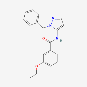 molecular formula C19H19N3O2 B11331651 N-(1-benzyl-1H-pyrazol-5-yl)-3-ethoxybenzamide 