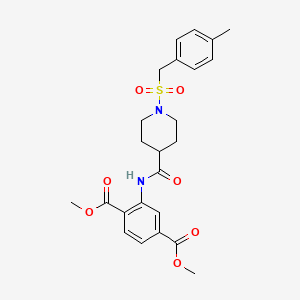 Dimethyl 2-[({1-[(4-methylbenzyl)sulfonyl]piperidin-4-yl}carbonyl)amino]benzene-1,4-dicarboxylate