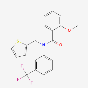 2-methoxy-N-(thiophen-2-ylmethyl)-N-[3-(trifluoromethyl)phenyl]benzamide