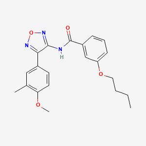 3-butoxy-N-[4-(4-methoxy-3-methylphenyl)-1,2,5-oxadiazol-3-yl]benzamide