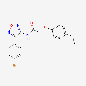 molecular formula C19H18BrN3O3 B11331738 N-[4-(4-bromophenyl)-1,2,5-oxadiazol-3-yl]-2-[4-(propan-2-yl)phenoxy]acetamide 