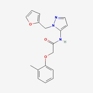 N-[1-(furan-2-ylmethyl)-1H-pyrazol-5-yl]-2-(2-methylphenoxy)acetamide