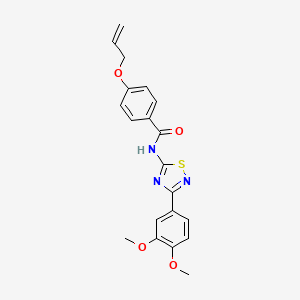 N-[3-(3,4-dimethoxyphenyl)-1,2,4-thiadiazol-5-yl]-4-(prop-2-en-1-yloxy)benzamide