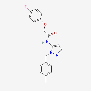 2-(4-fluorophenoxy)-N-[1-(4-methylbenzyl)-1H-pyrazol-5-yl]acetamide