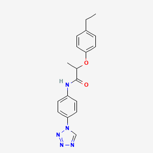 2-(4-ethylphenoxy)-N-[4-(1H-tetrazol-1-yl)phenyl]propanamide